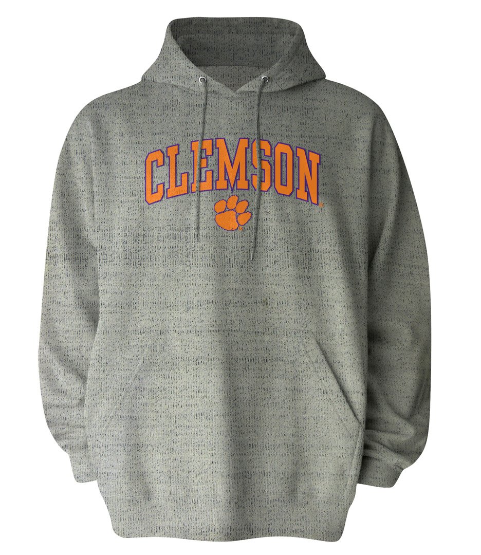 TSI Sportswear Men's Clemson University Salt and Pepper Hoodie