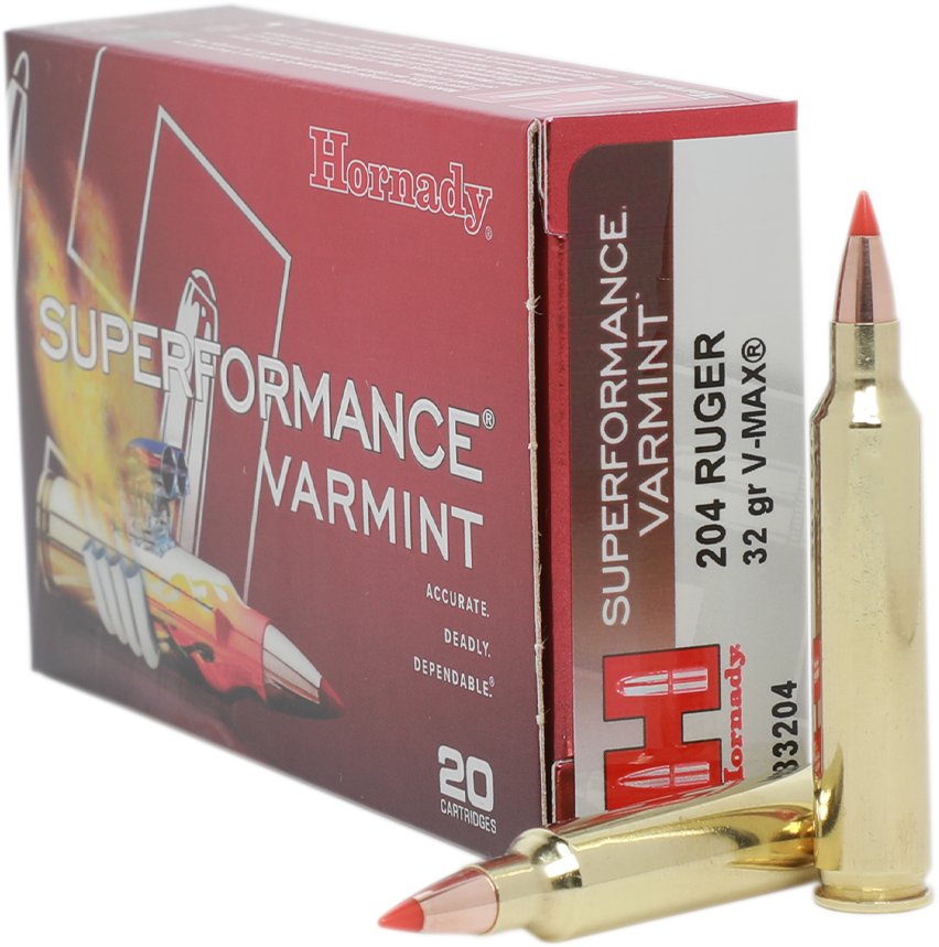 Hornady V-MAX™ .204 Ruger 32-Grain Rifle Ammunition
