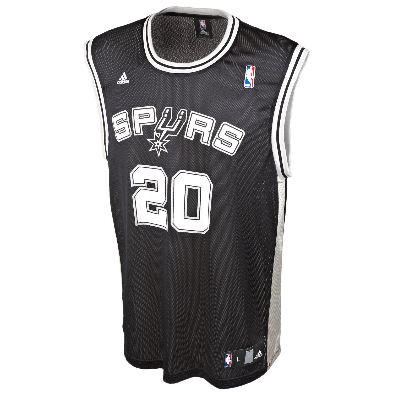 adidas Kids' San Antonio Spurs Manu Ginobili Replica Away Jersey