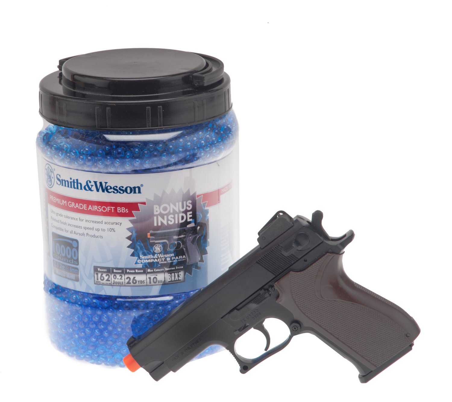 Ultrasonic Premium Grade Airsoft 6 mm BBs 10,000-Pack thumbnail