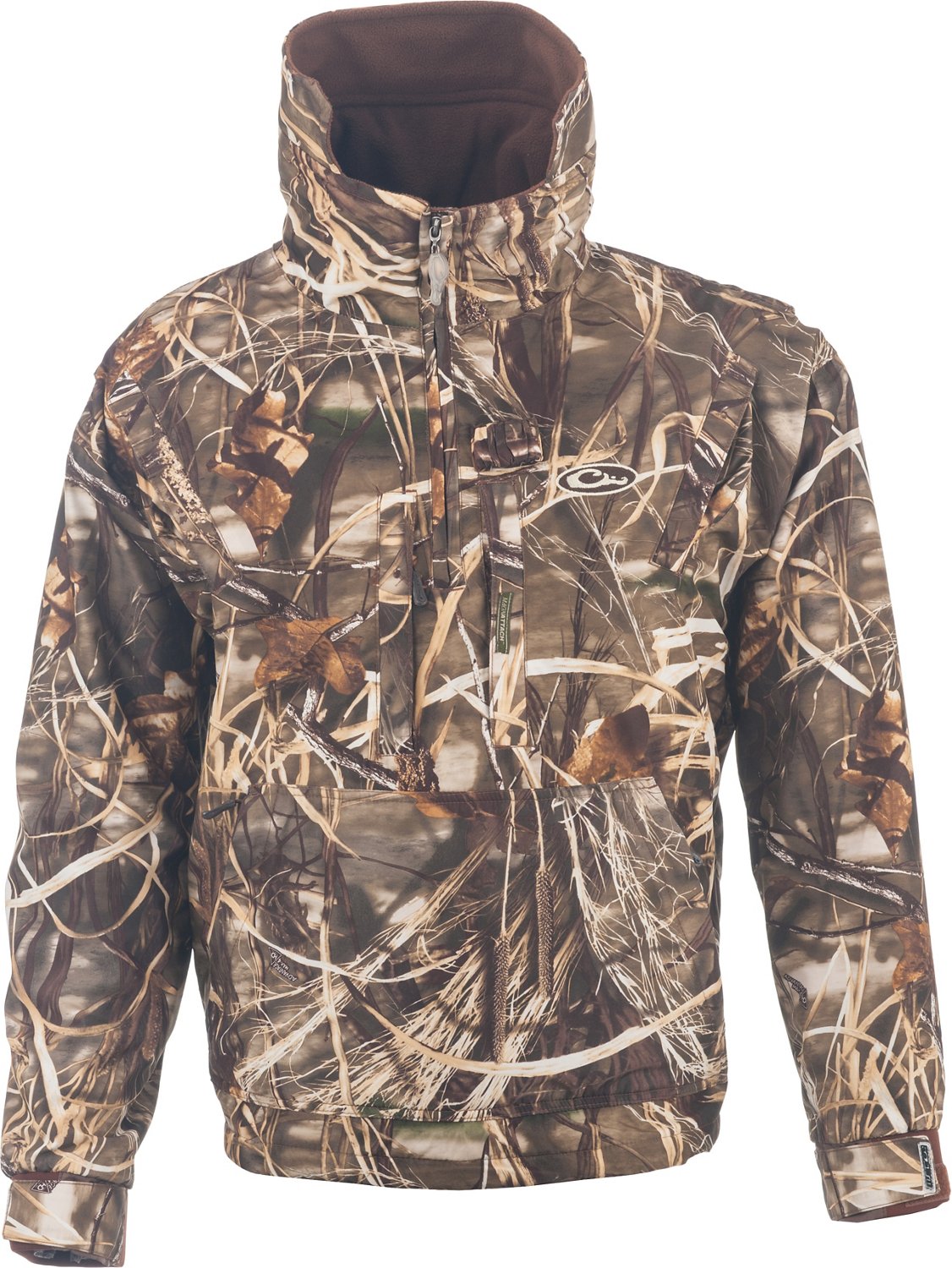 Drake Men's MST Advantage Max-4 HD Camo Fleece Pullover