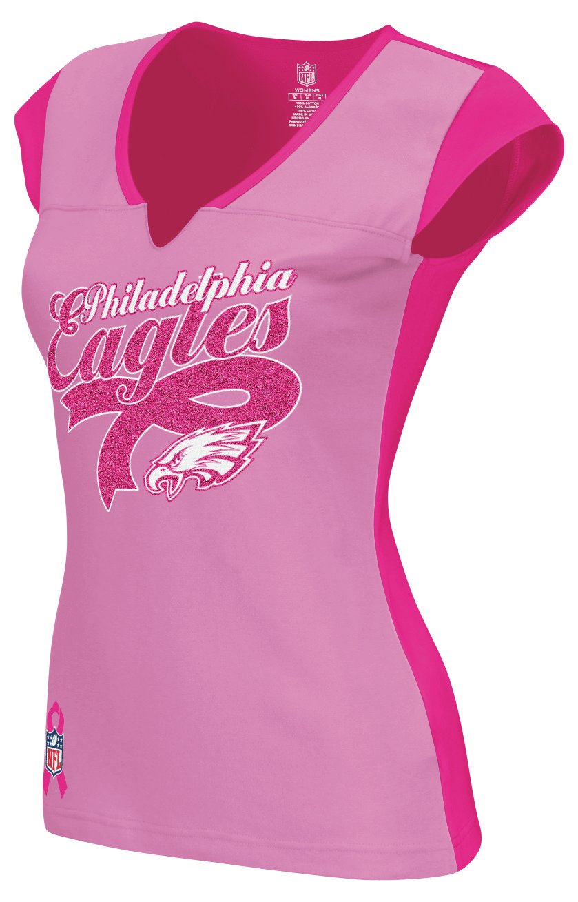 Reebok Women's Philadelphia Eagles BCA Ribbon Tailsweep Top