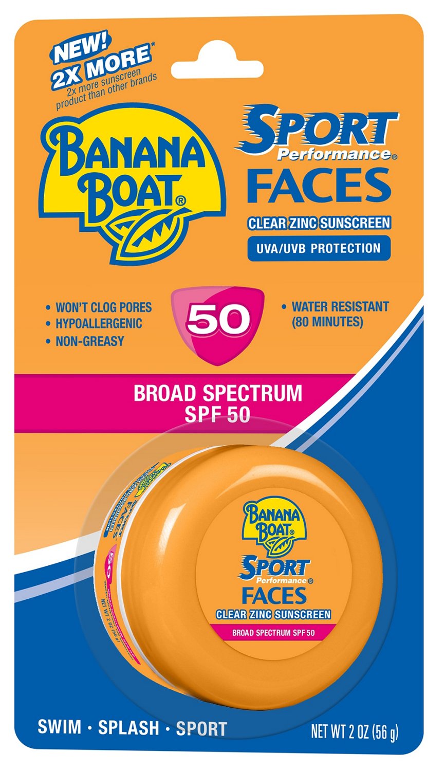 Banana Boat® Sport Performance Faces SPF 50 Clear Zinc Sunscreen