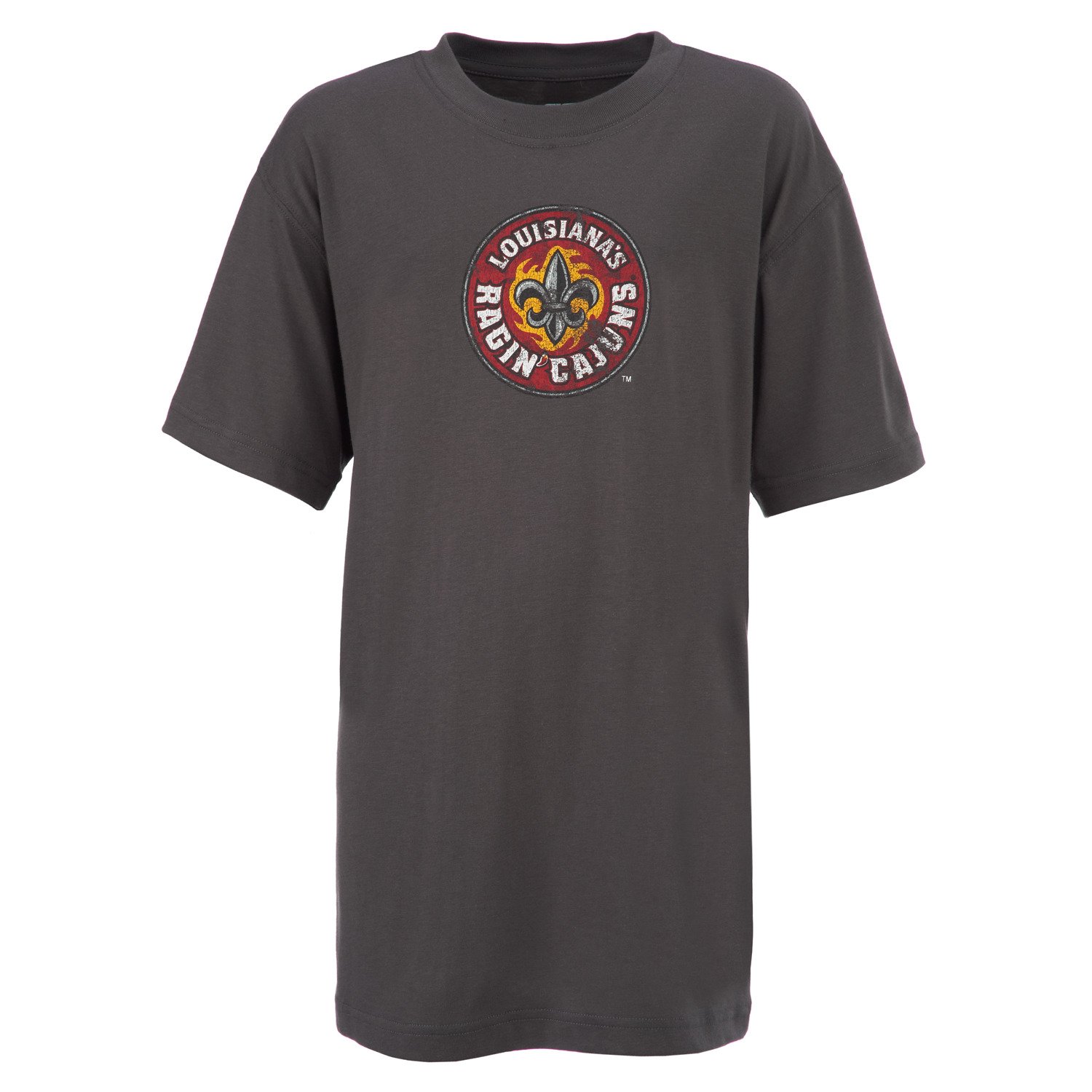 Genuine Stuff Boys' University of Louisiana at Lafayette Distressed Mascot T-shirt