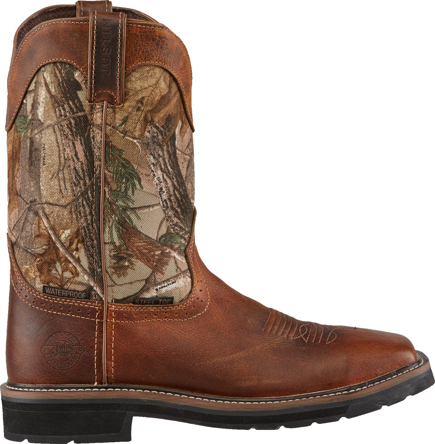 Justin Men's Stampede® Steel-Toe Work Boots