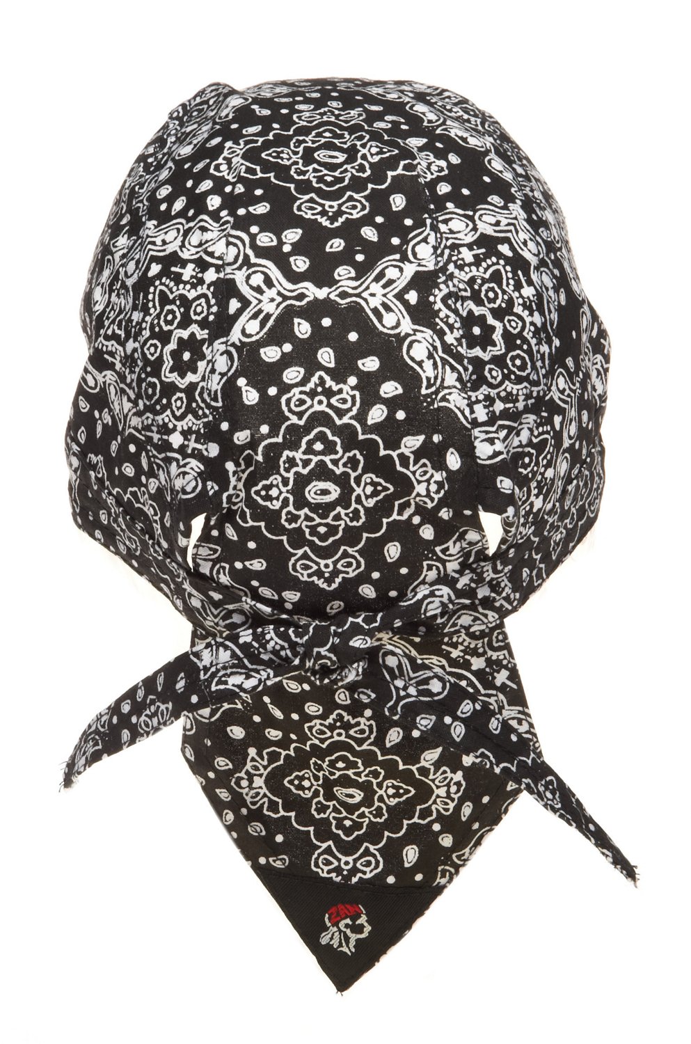 ZANHeadgear® Flydanna® Black Paisley Bandanna thumbnail