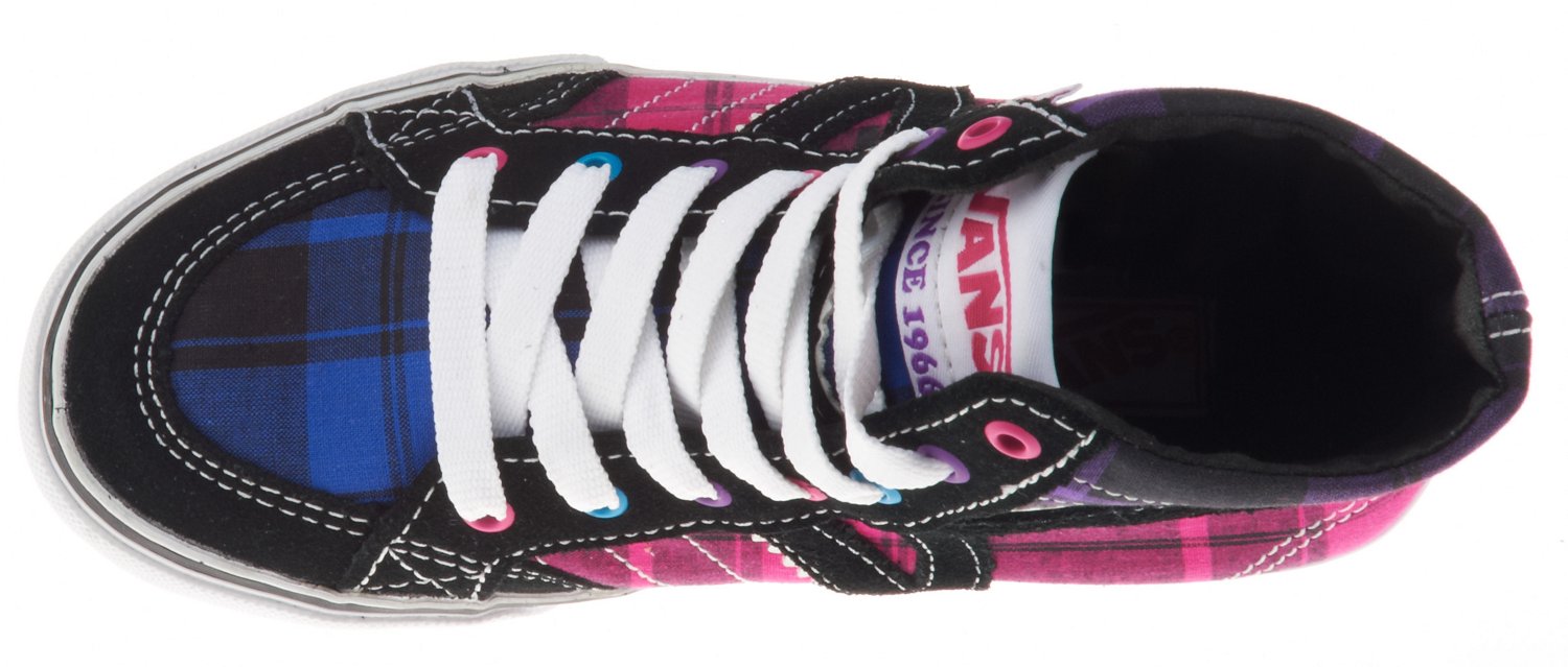 Vans Girls' Corrie Vulcanized High-Top Athletic Lifestyle Shoes thumbnail
