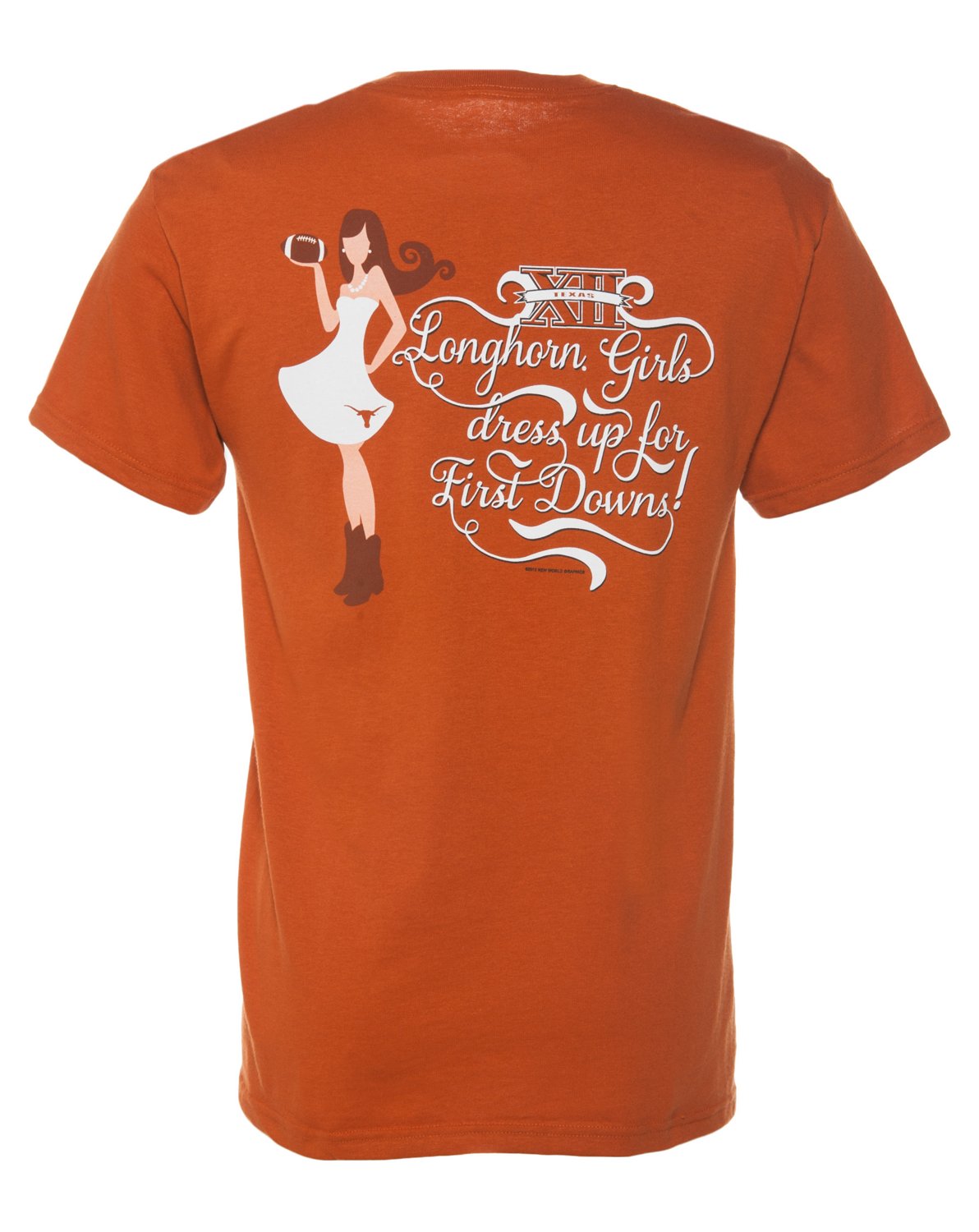 New World Graphics Adults' University of Texas Dress Up T-shirt