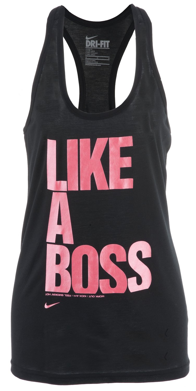 Nike Women's 80's Like A Boss Graphic Race Tank Top