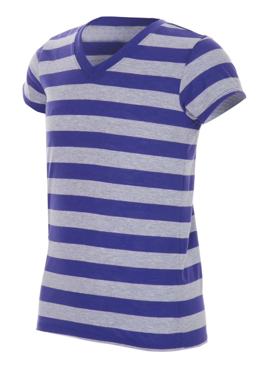 BCG Girls' Striped Short Sleeve V-neck T-shirt