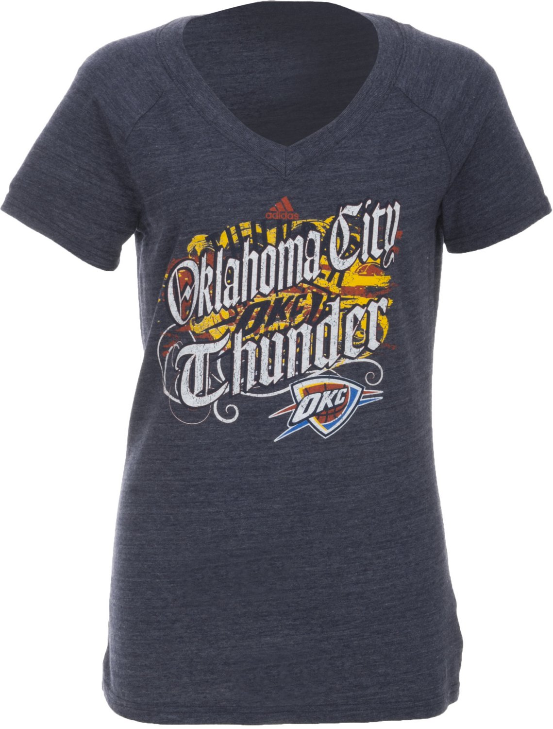 adidas Women's Oklahoma City Thunder V-neck T-shirt