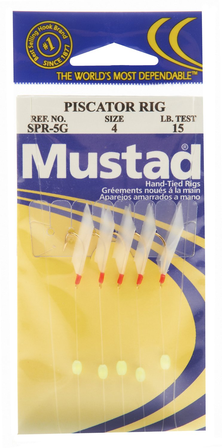Mustad Piscator Rig#4, 5-pack