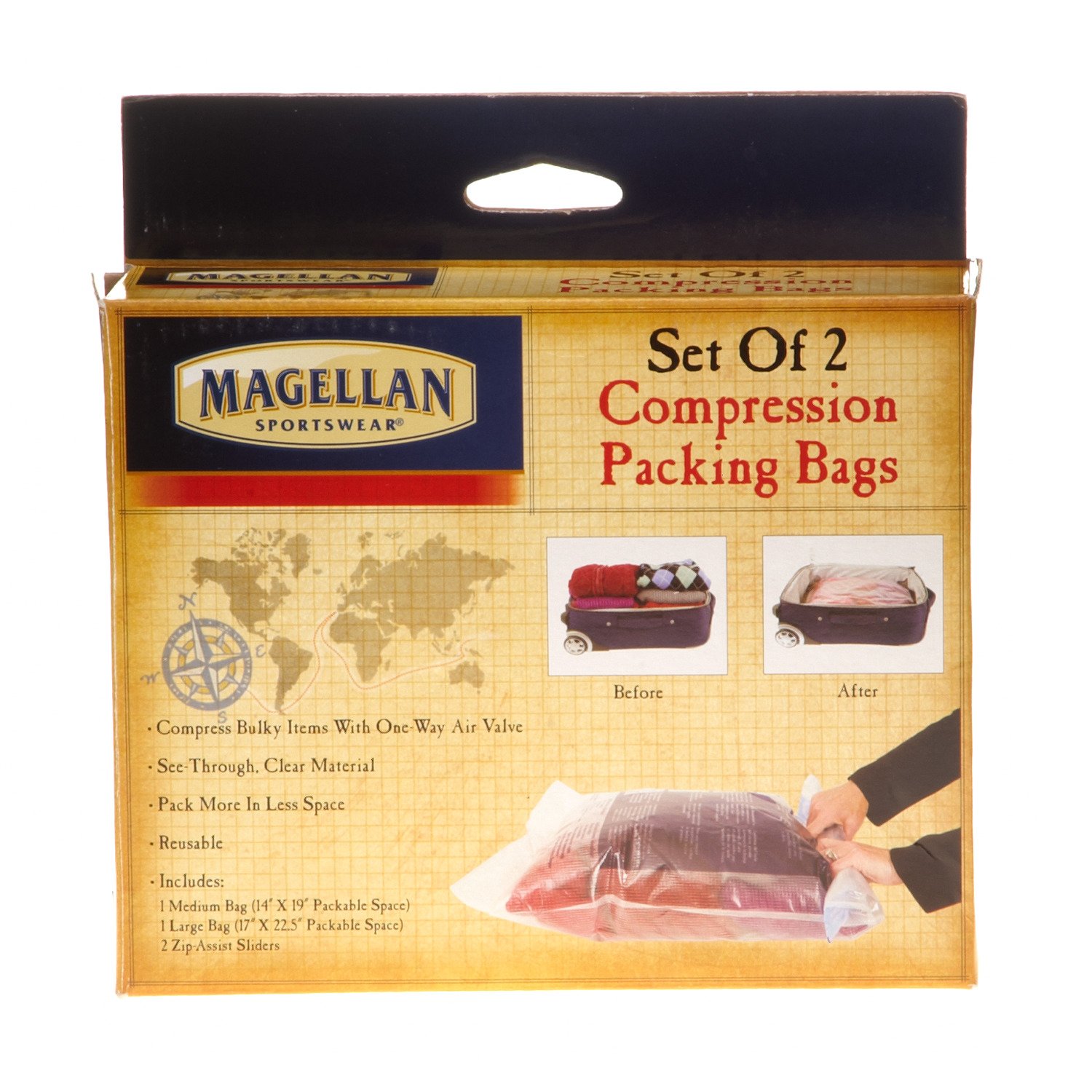 Magellan Outdoors Compression Bags 2-Pack