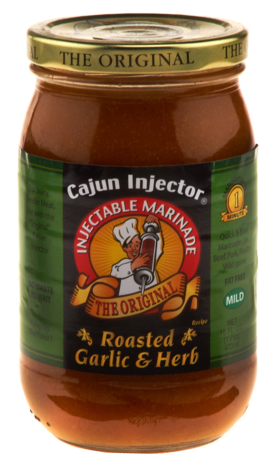 Cajun Injector 16 oz. Roasted Garlic and Herbs Marinade Refill