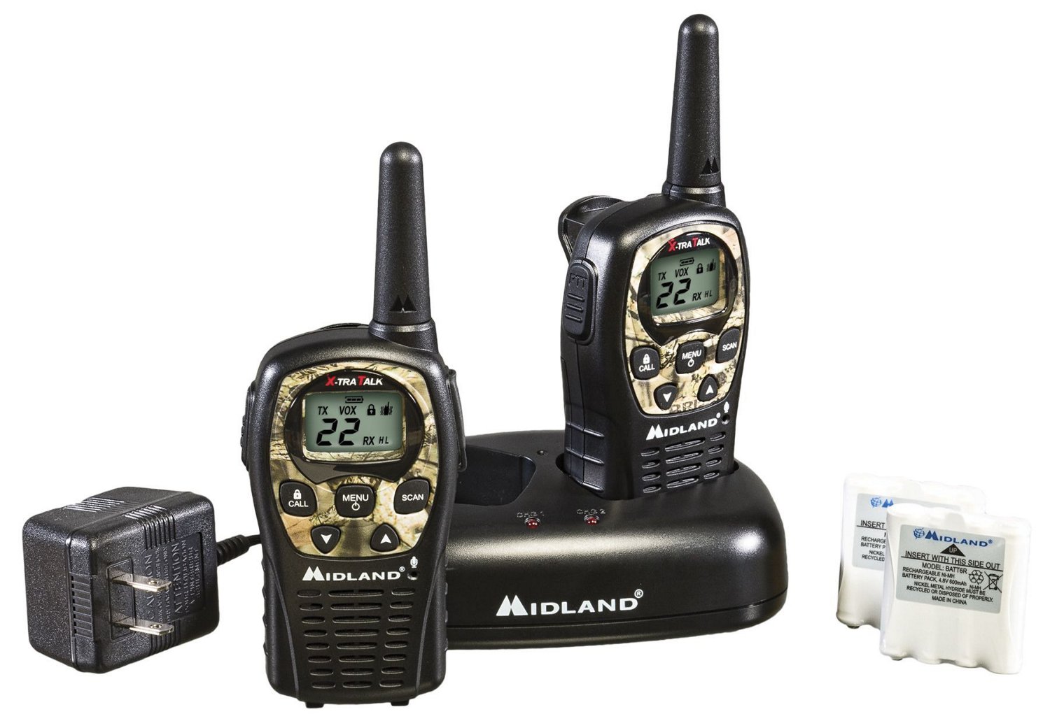 Midland LXT-535 Camo FRS/GMRS 2-Way Radios 2-Pack