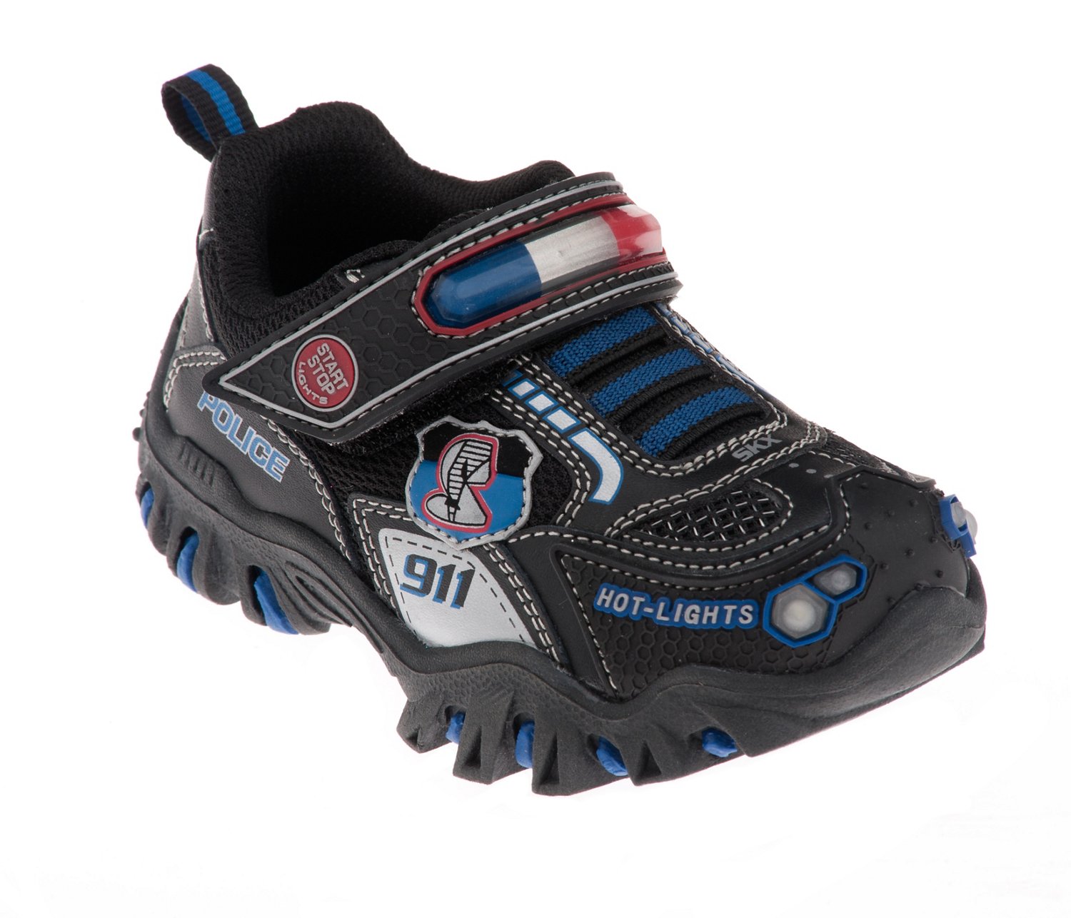 SKECHERS Toddler Boys' Hot Lights Damager Police II Shoes thumbnail