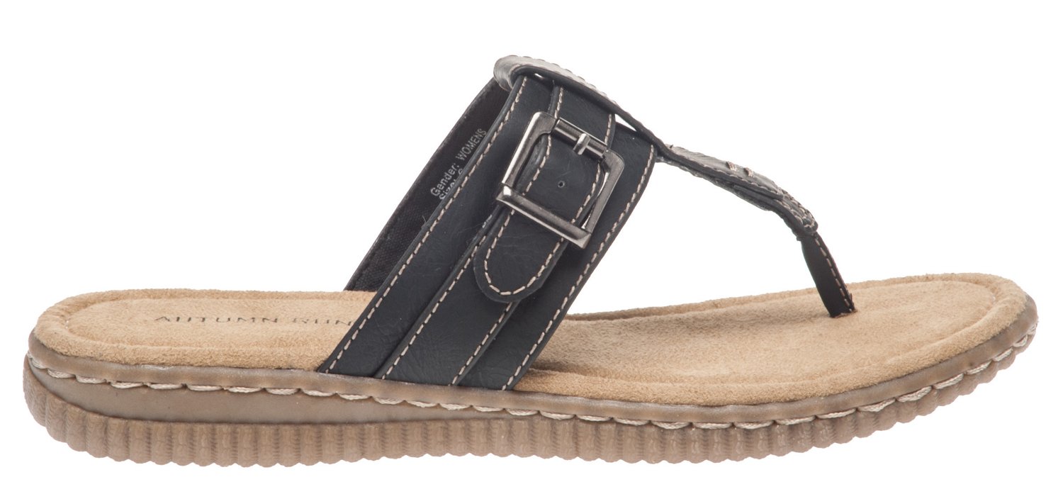 Autumn Run® Women's Buckle Thong Sandals thumbnail