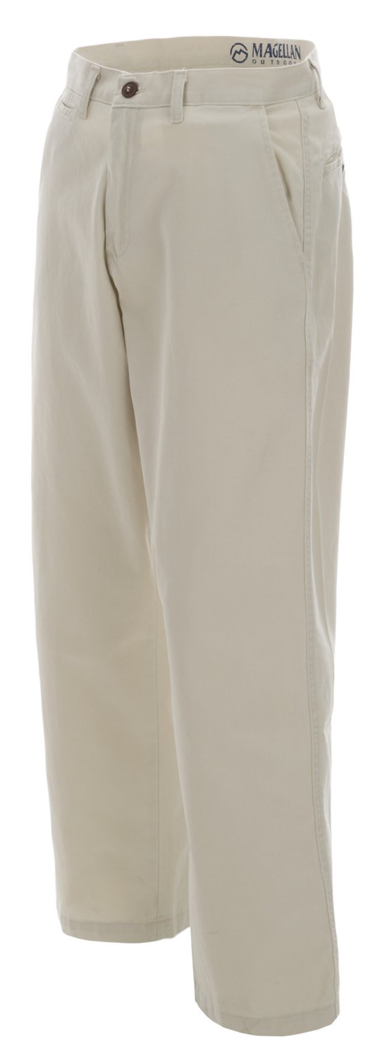 Magellan Outdoors Men's Twill Flat Front Pant