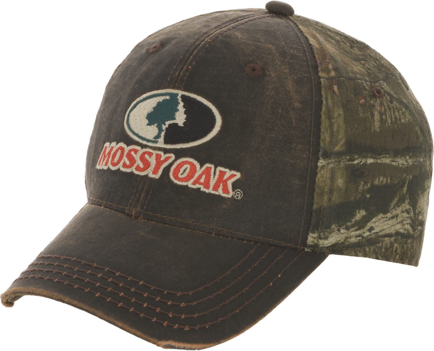 Mossy Oak Men's Half Camo Cap