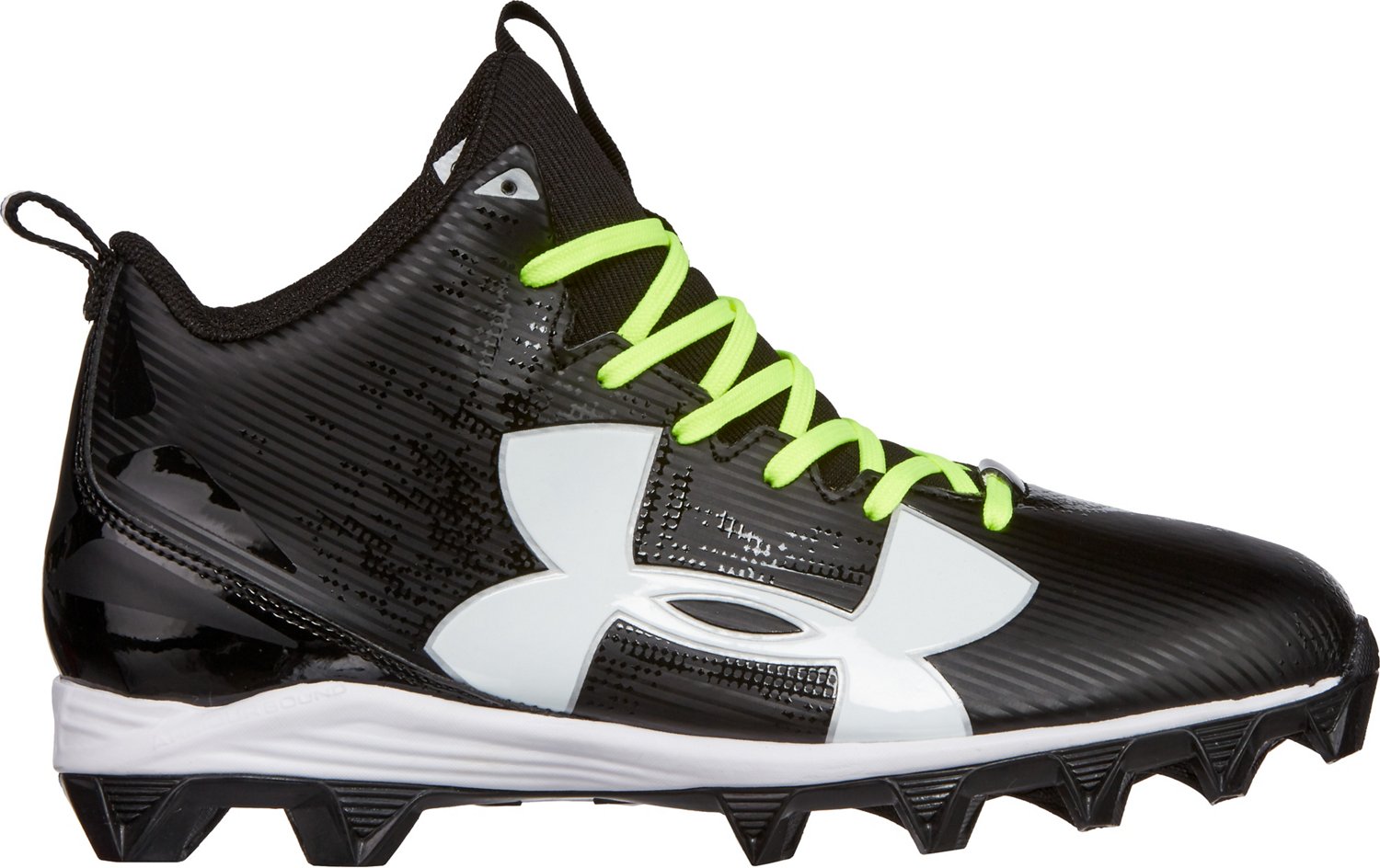 under armour high top football cleats youth