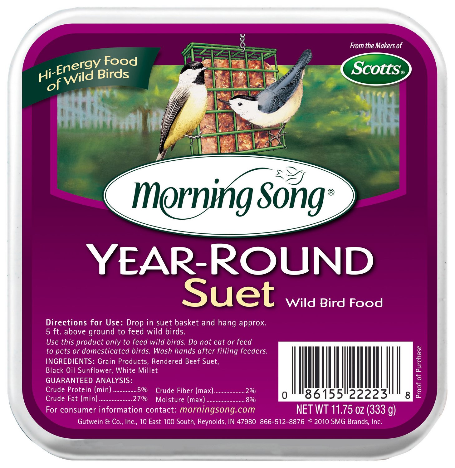 Morning Song® Year-Round 11.75 oz. Suet