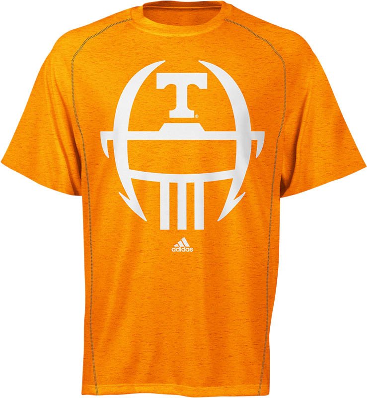 adidas Men's University of Tennessee Sideline Helmet Short Sleeve T-shirt