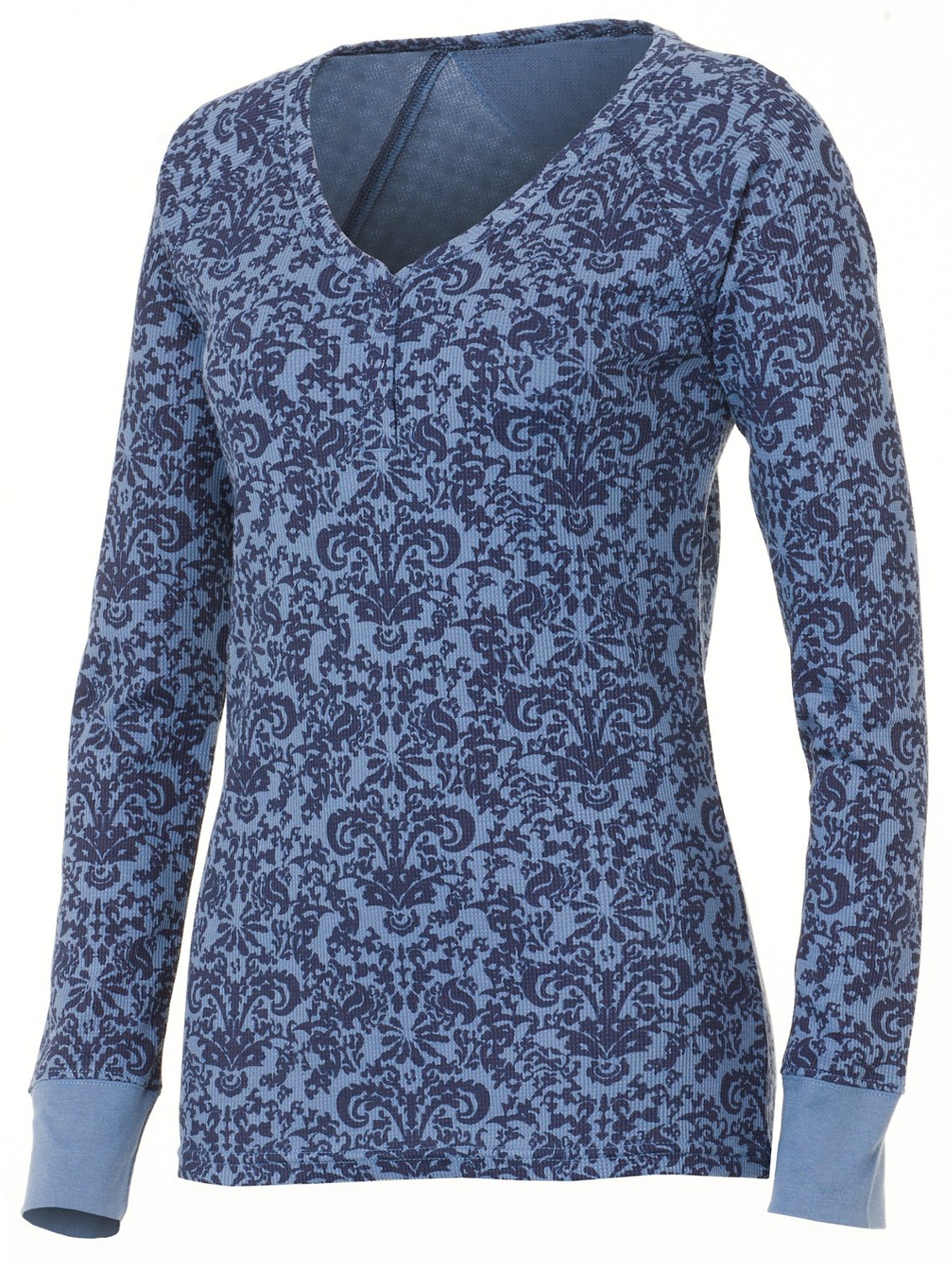 Magellan Outdoors Women's Long Sleeve Printed Henley