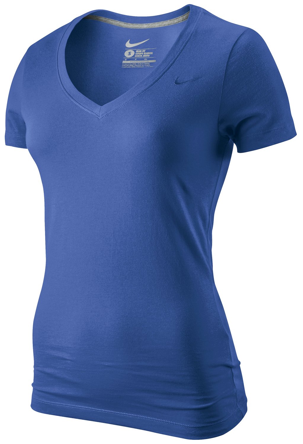 Nike Women's Classic Swoosh Embroidery V-neck T-shirt