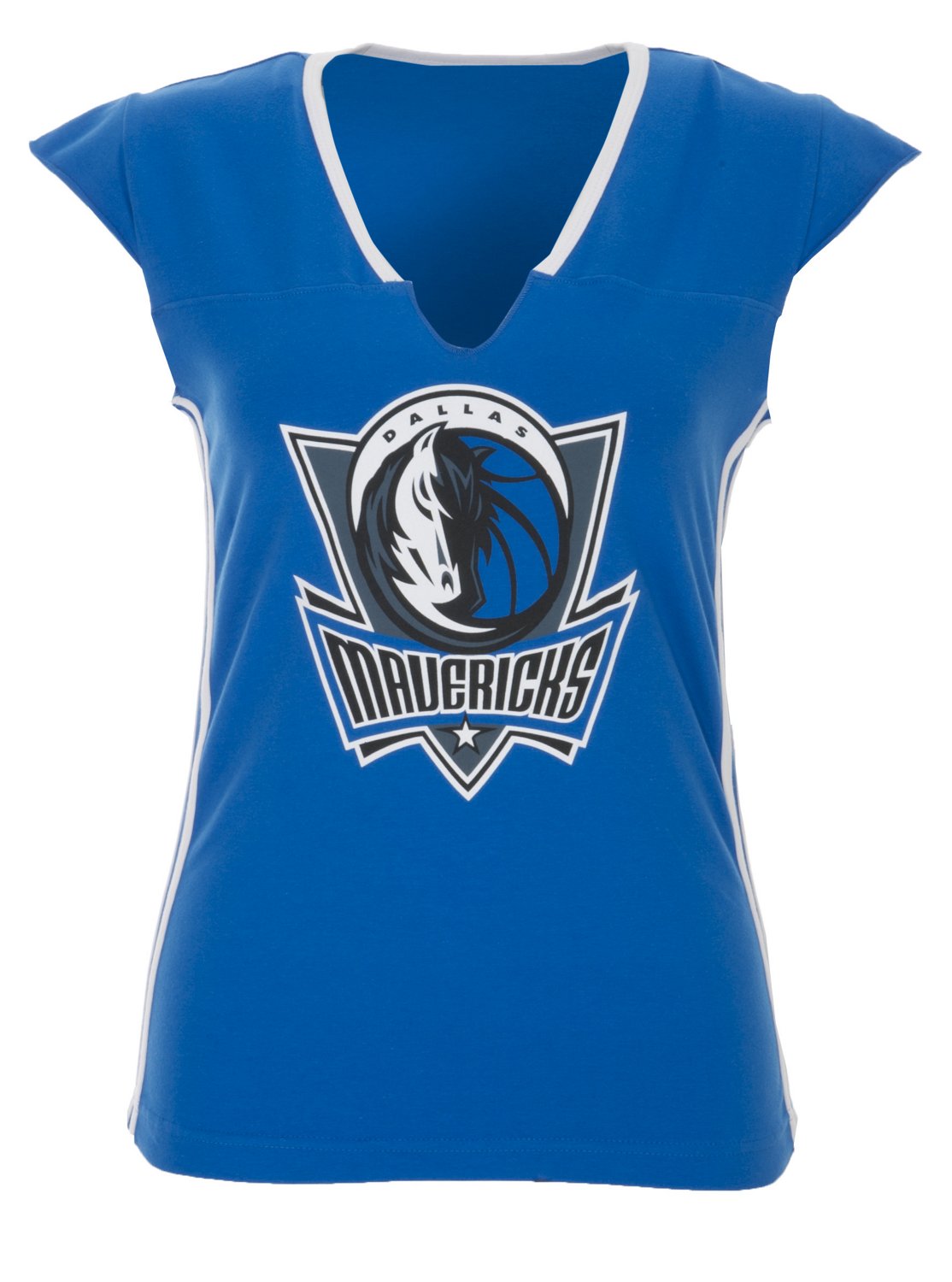 adidas Women's Dallas Mavericks Split Neck T-shirt