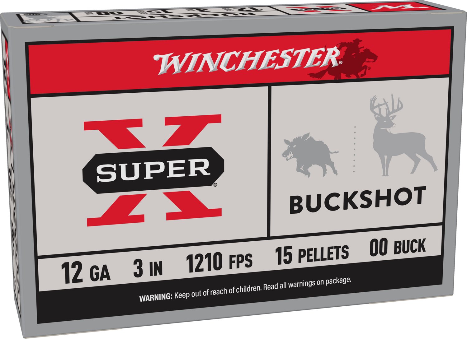 Winchester Super-X® Buckshot Load 12 Gauge Shotshells