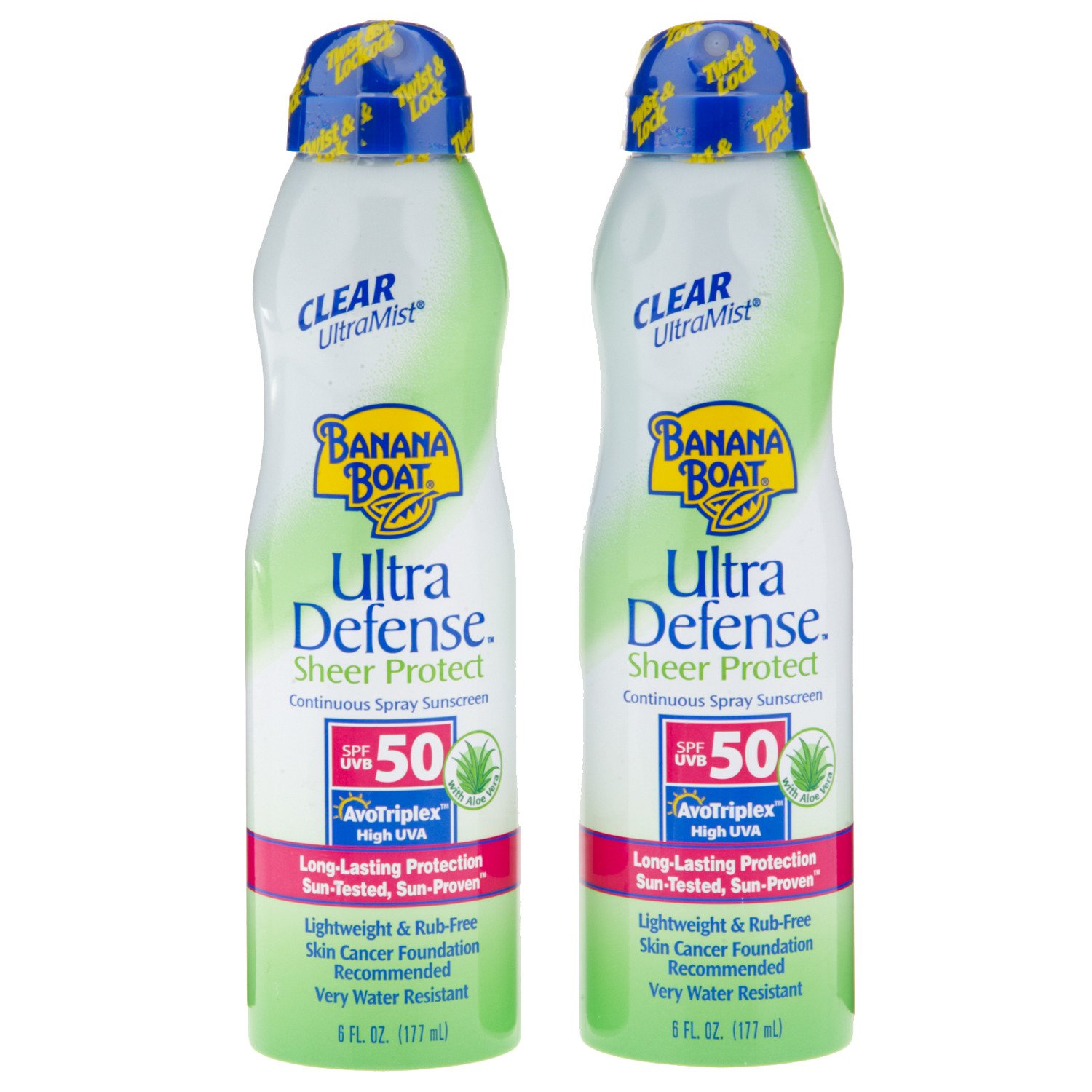 Banana Boat® UltraDefense UltraMist Clear SPF 50 Sunscreen 2-Pack thumbnail