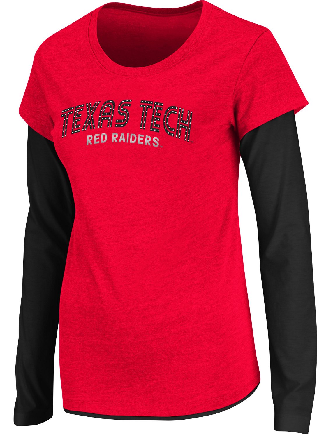 Colosseum Athletics Women's Texas Tech University Cascade Double Layer T-shirt