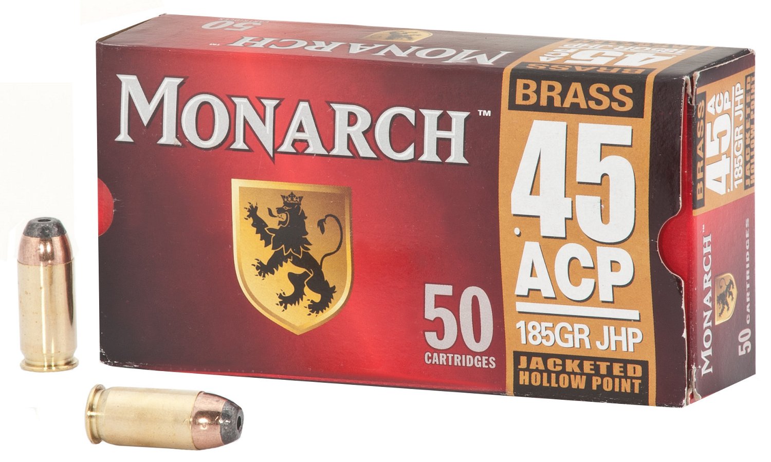 Monarch ACP JHP .45 185-Grain Centerfire Ammunition