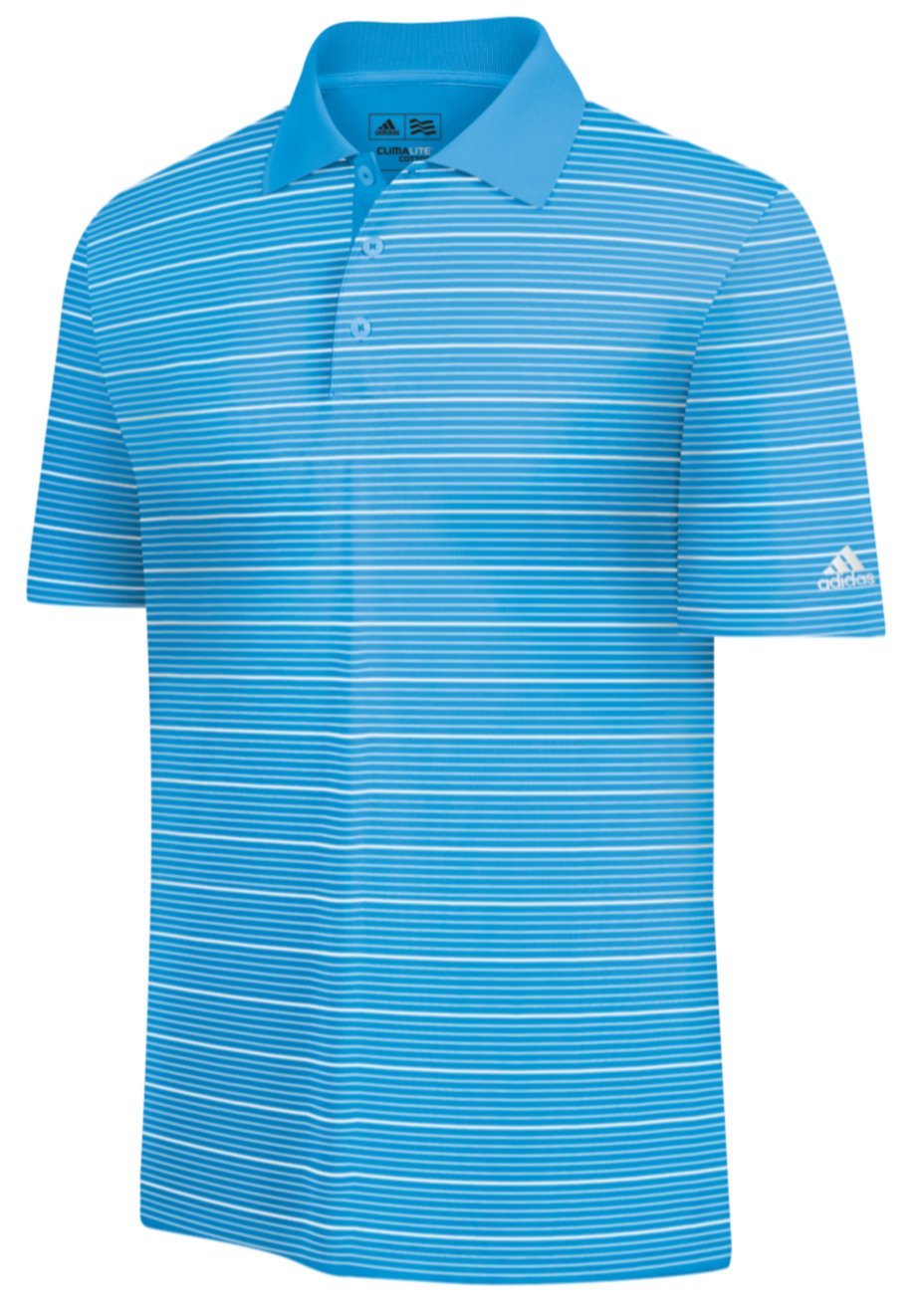 adidas Men's ClimaLite® 2-Color Striped Polo Shirt thumbnail