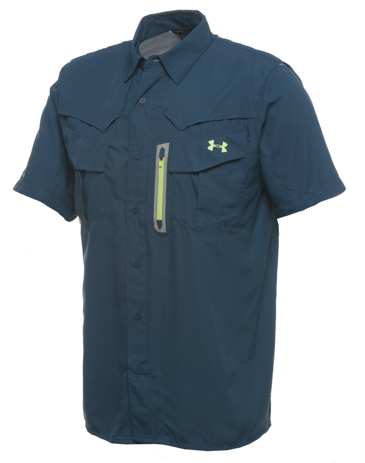 Under Armour® Men's coldblack® Abyss Fishing Guide Short Sleeve Shirt
