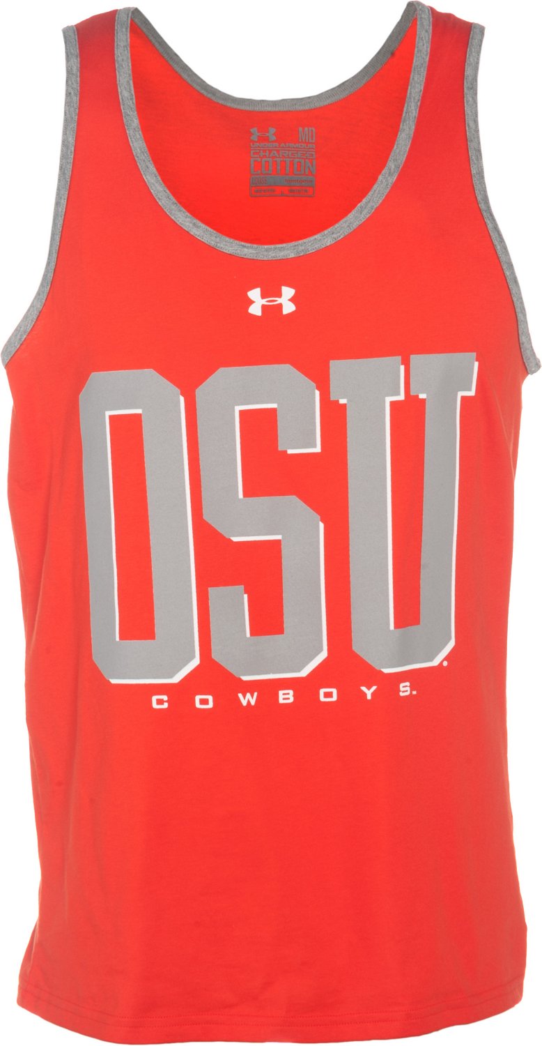 Under Armour® Men's Oklahoma State University Charged Cotton Tank Top