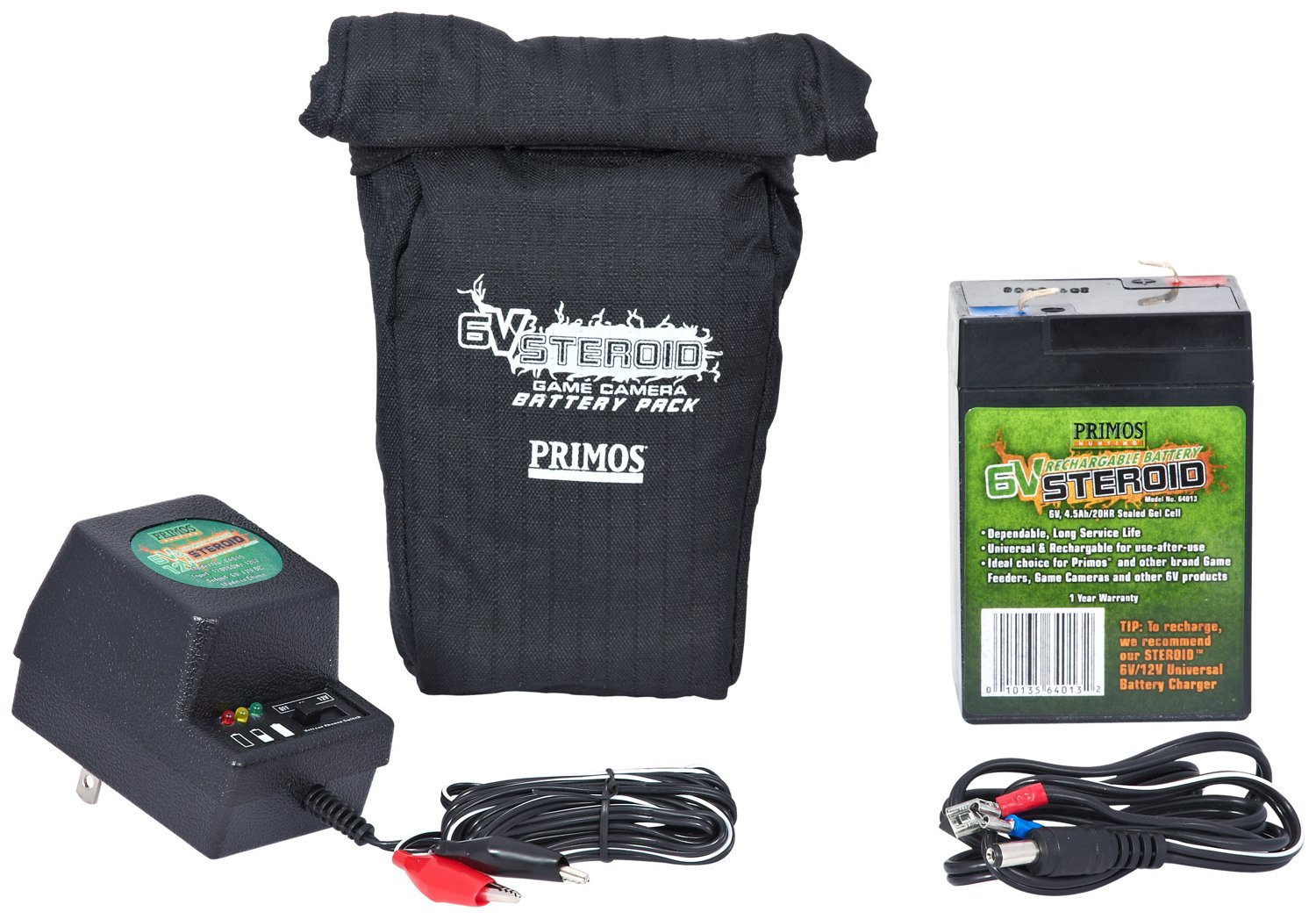 Primos 6 volt Steroid Battery and Charger Combo