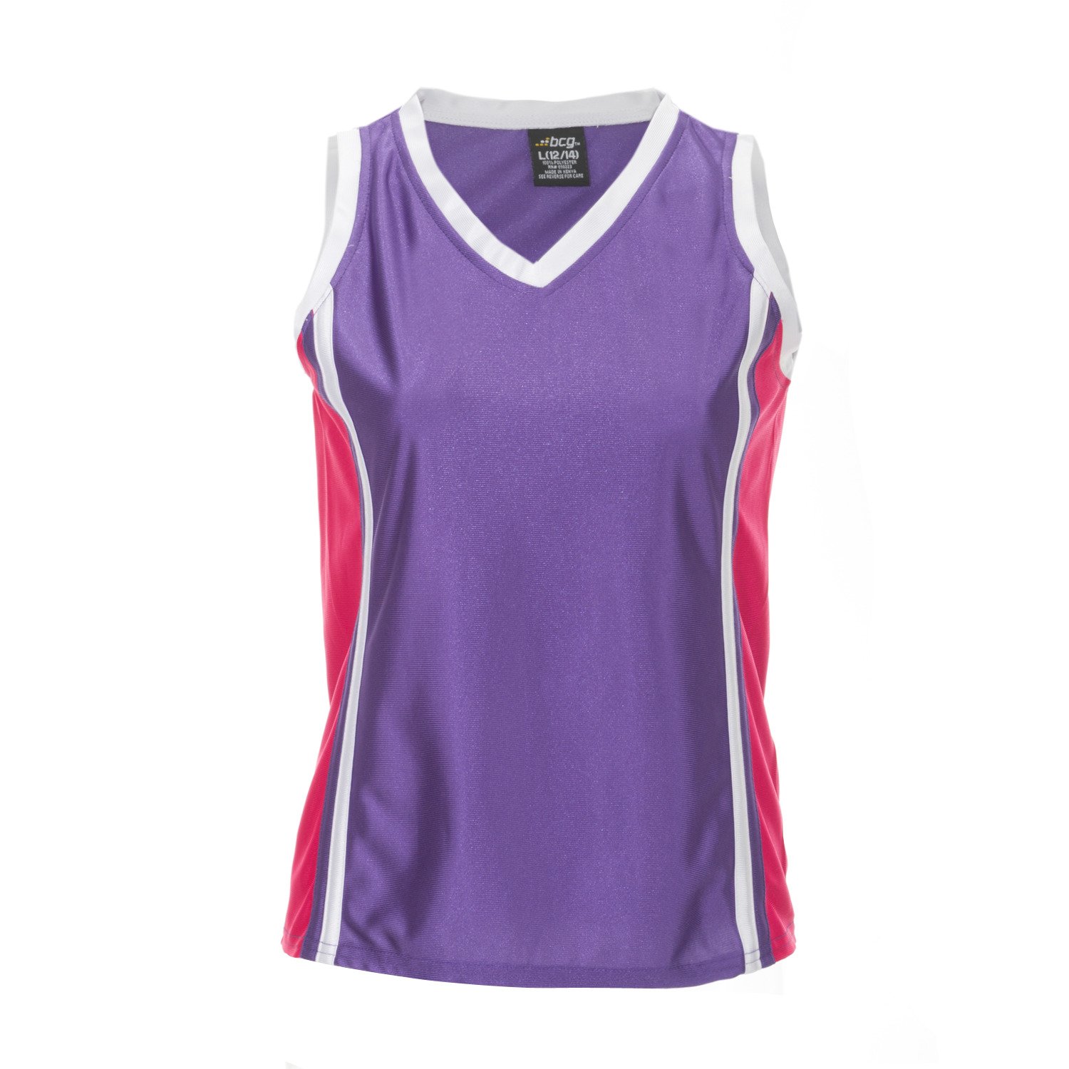 BCG™ Girls' Basketball V-Neck Dazzle Tank Top