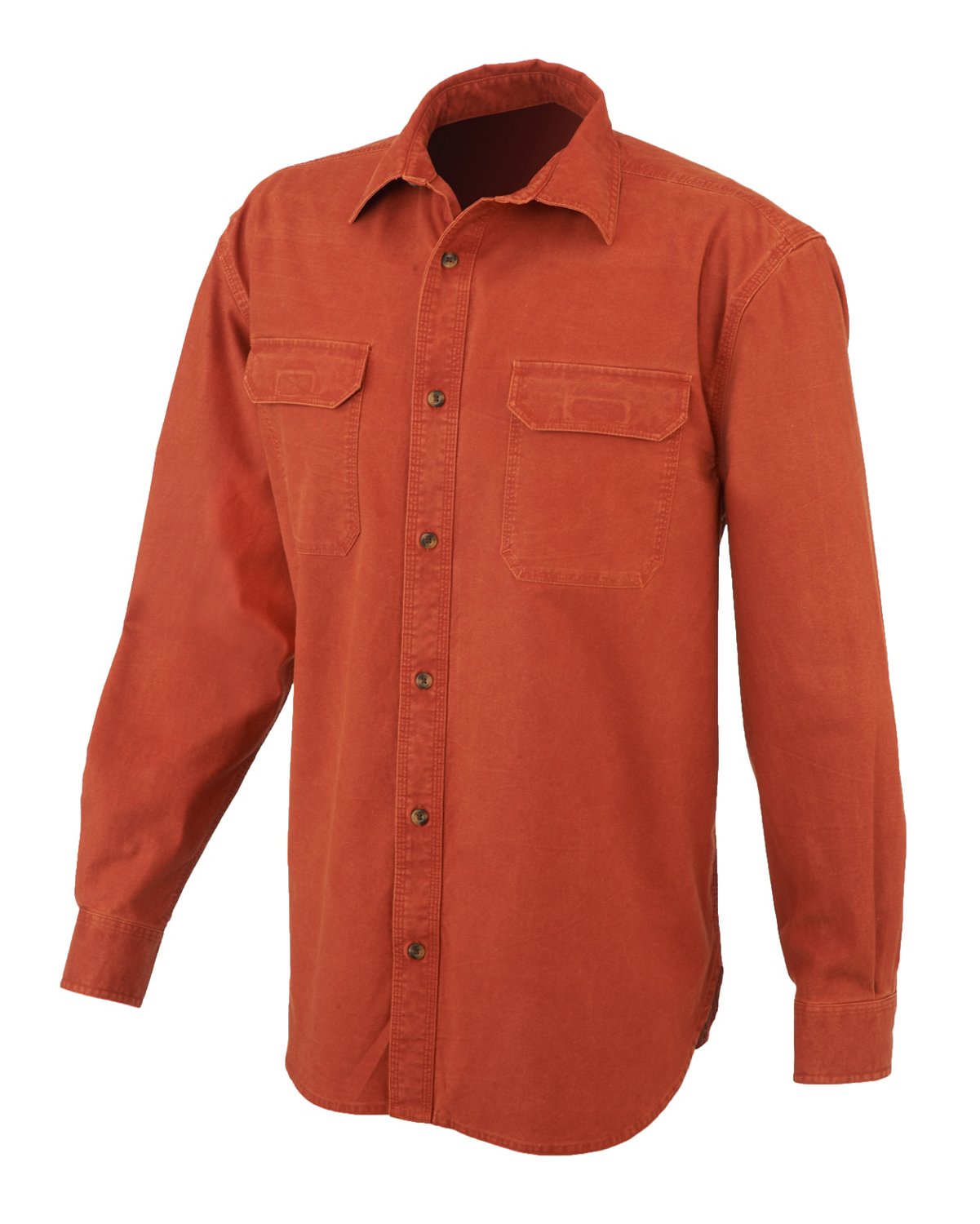 Magellan Outdoors Men's Woodlake Pigment Dyed Long Sleeve Shirt