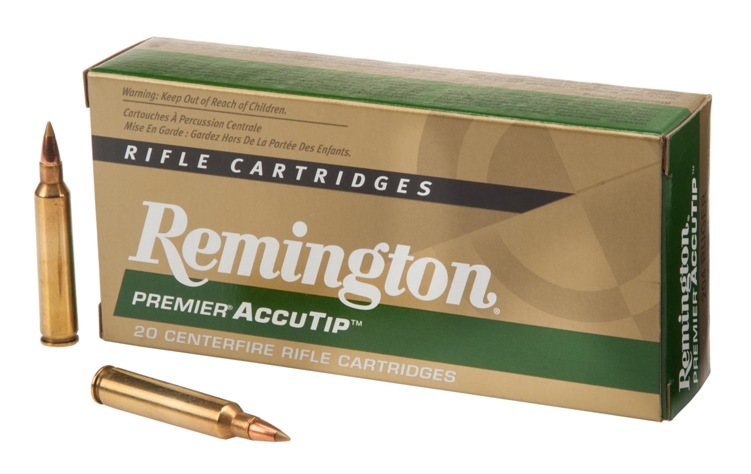 Remington Premier® AccuTip .204 Ruger 32-Grain Centerfire Rifle Ammunition