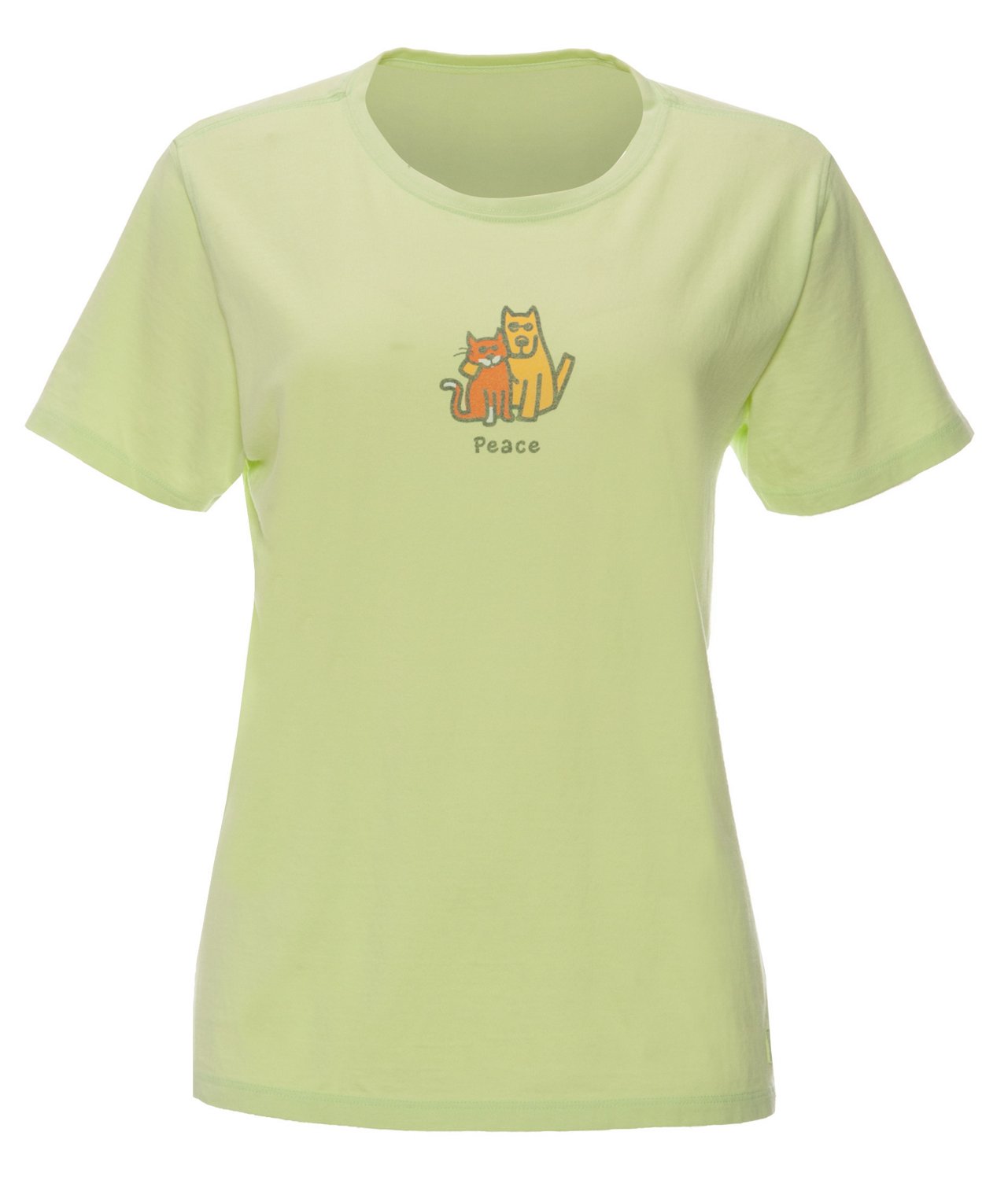 Life is good® Women's Peace Cat & Dog Crusher T-shirt