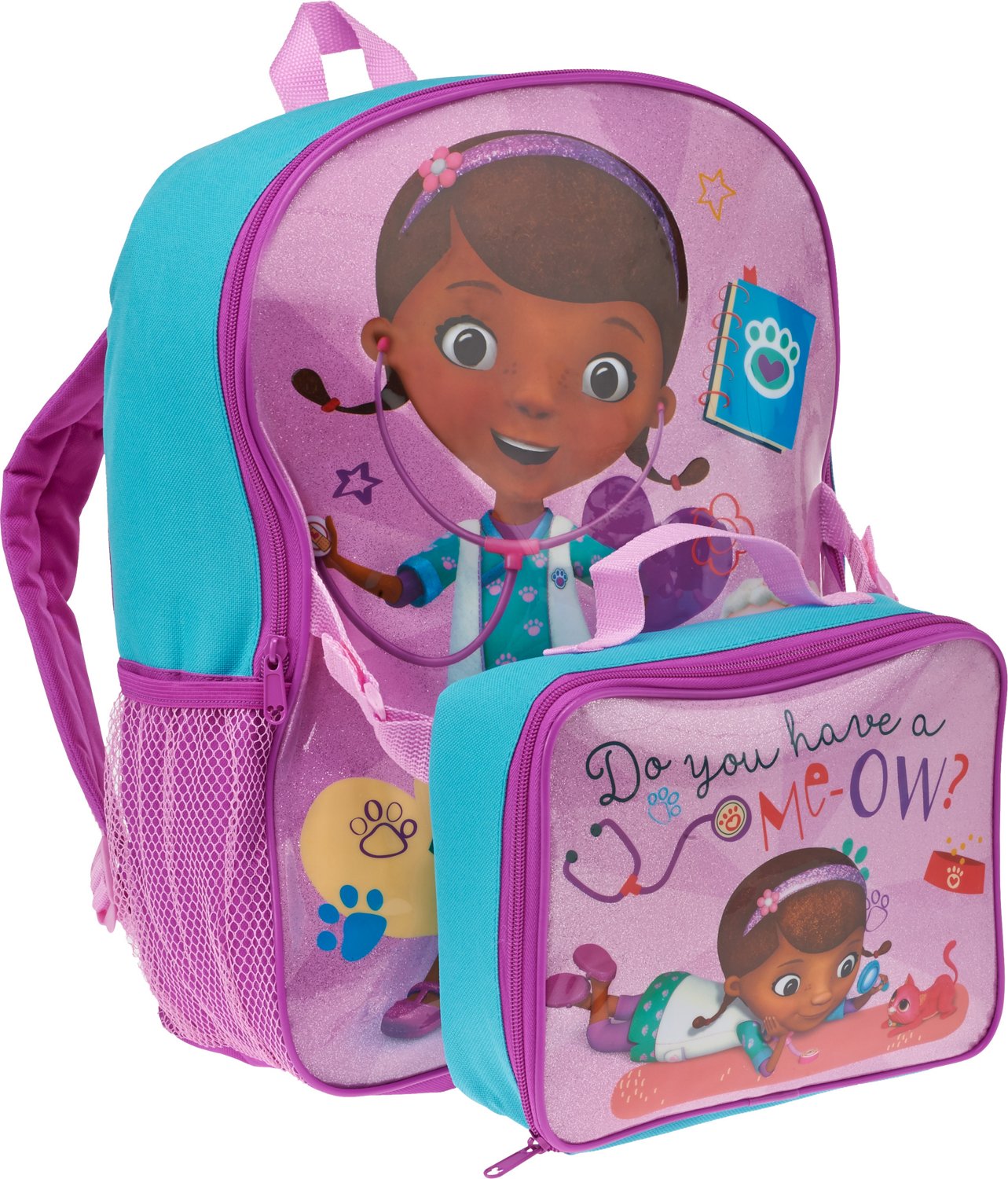 Disney Doc McStuffins Backpack with Lunch Combo Academy
