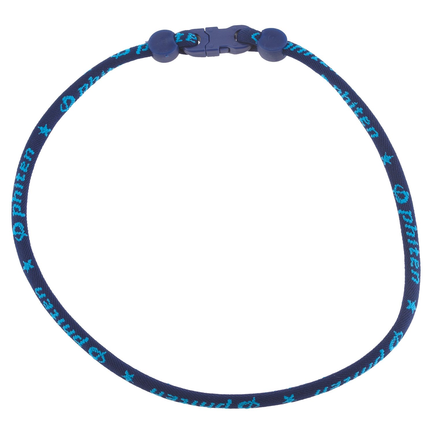 Phiten Navy Titanium Necklace thumbnail