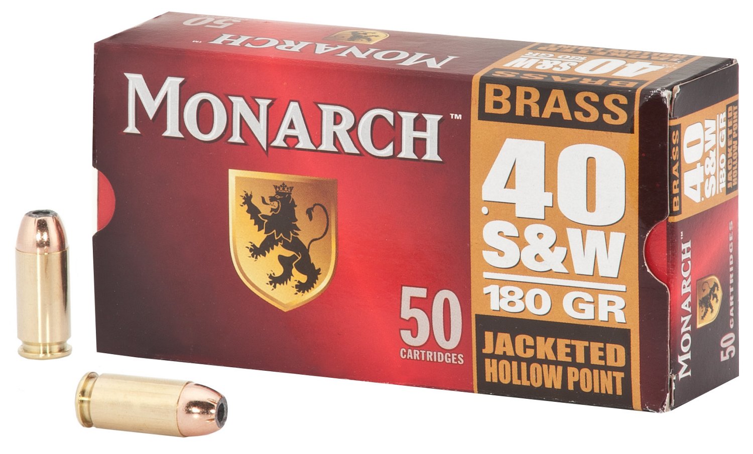 Monarch S&W JHP .40 180-Grain Centerfire Ammunition