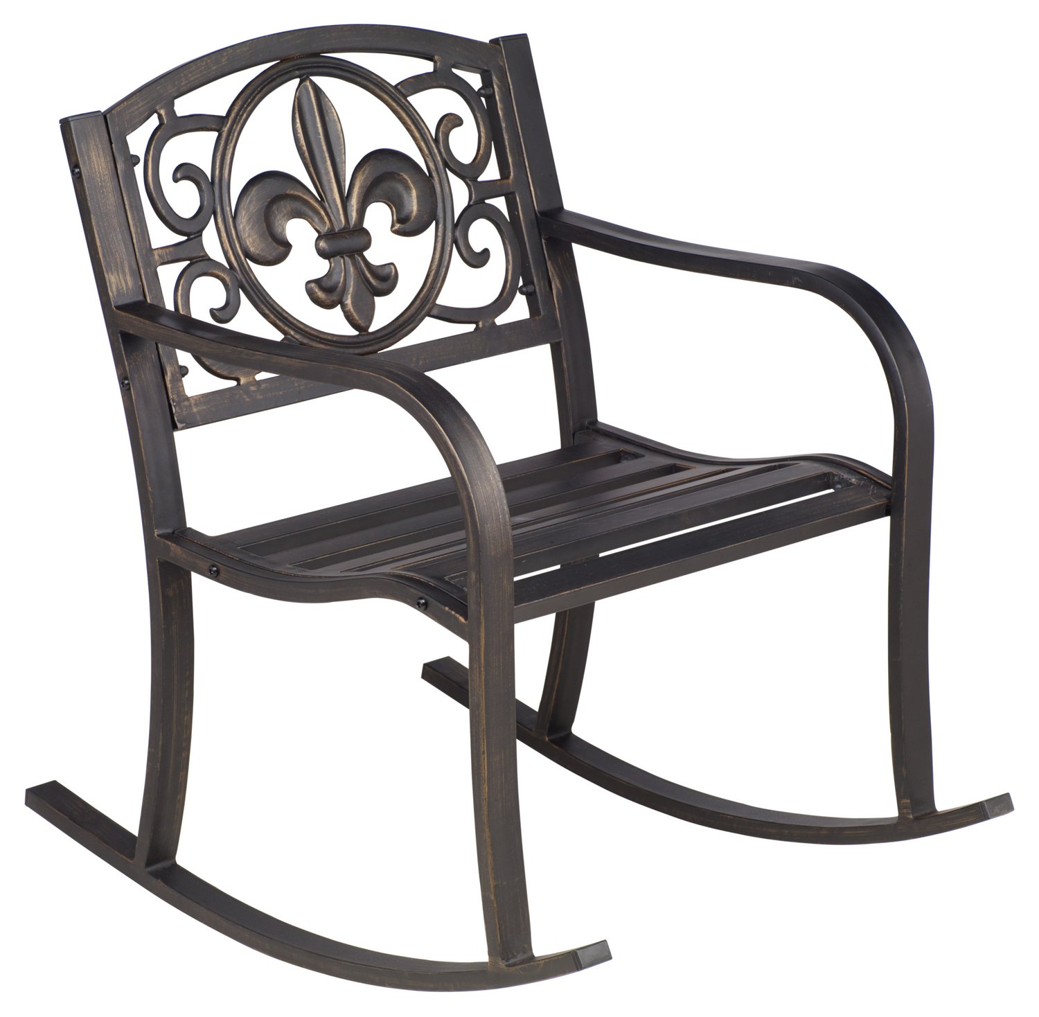 Mosaic Fleur-de-Lis Rocker