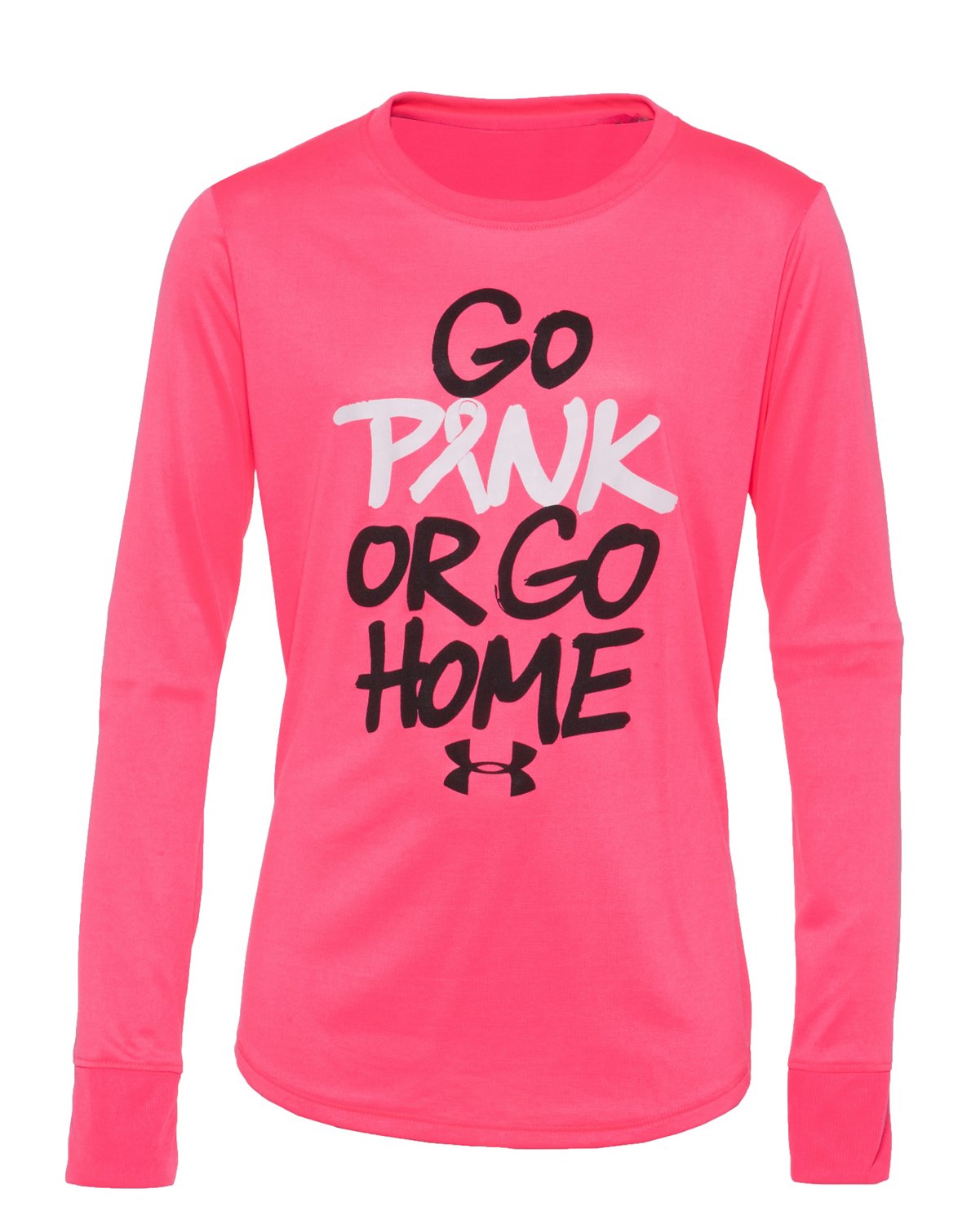 Under Armour® Girls' Go Pink Long Sleeve Graphic T-shirt