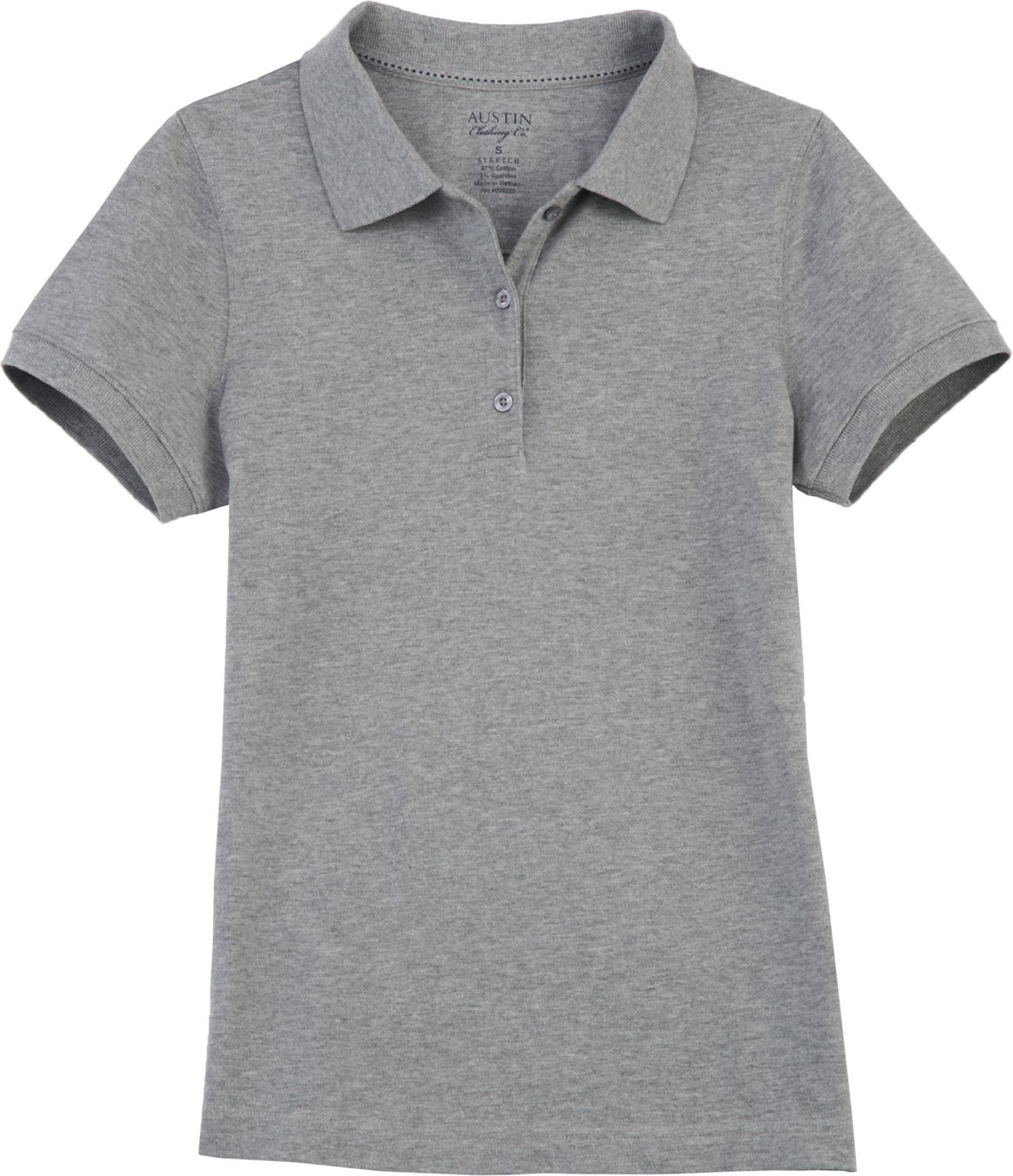 Austin Clothing Co.® Junior Girls' School Uniform Stretch Piqué Polo Shirt