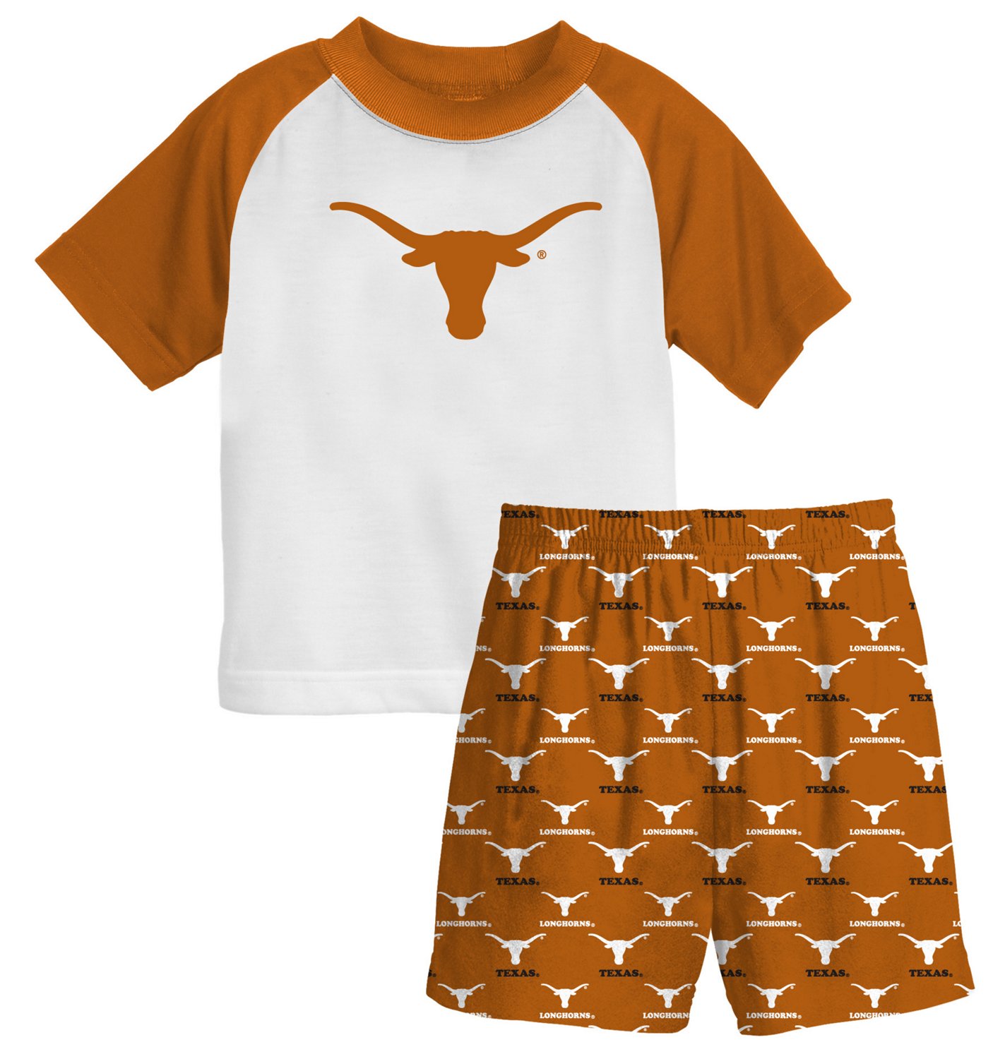 Genuine Stuff Toddler's University of Texas 2-Piece Sleeper Set thumbnail