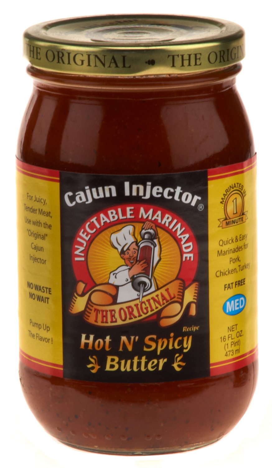Cajun Injector 16 oz. Hot N' Spicy Butter Marinade Refill