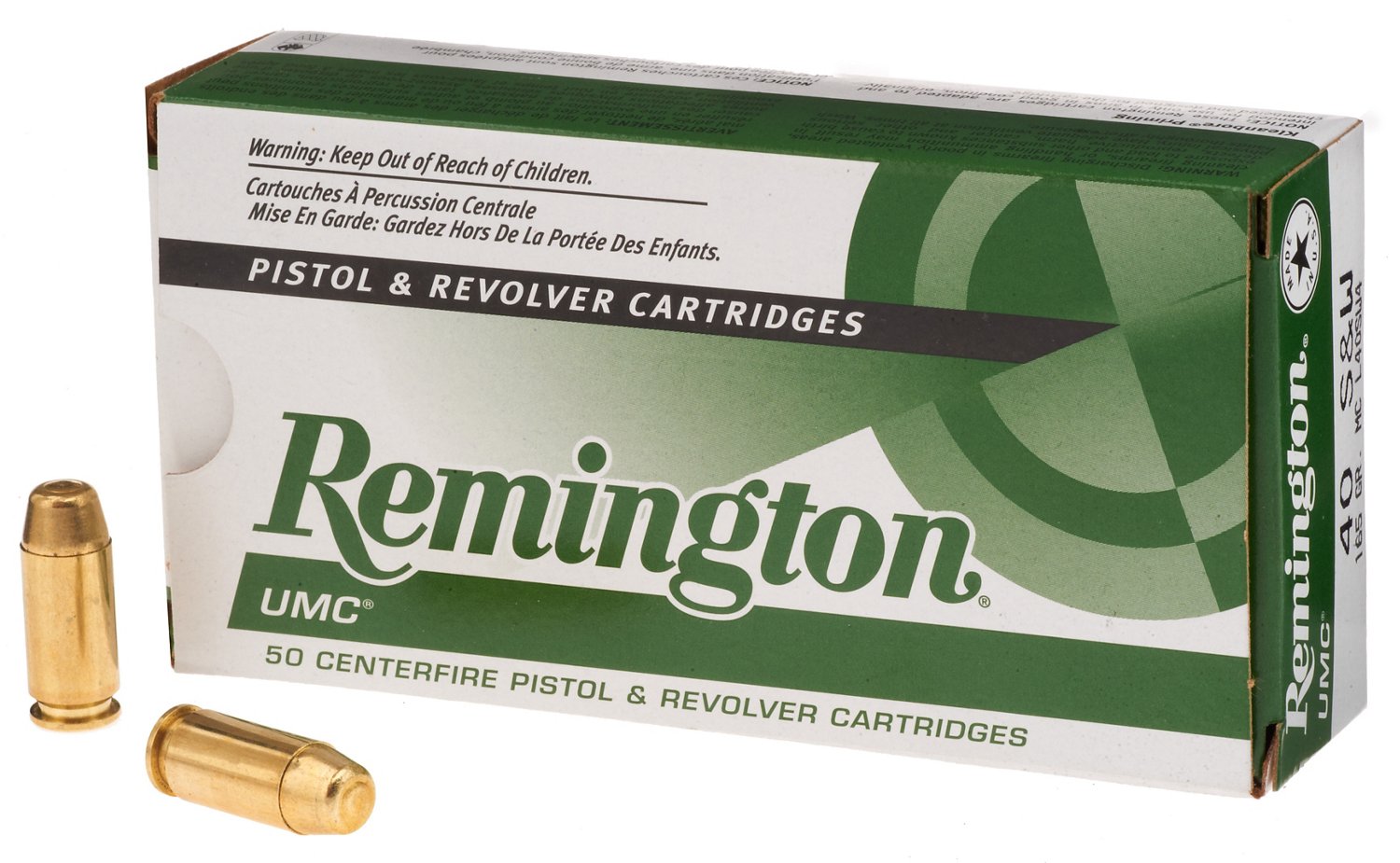 Remington UMC® .40 S&W 165-Grain Centerfire Handgun Ammunition